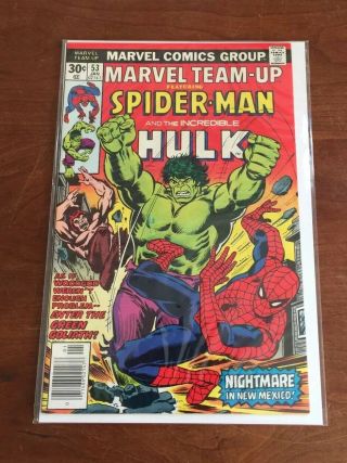 Marvel Team Up 53 Bronze Age Spider - Man 1st Byrne Marvel Comic