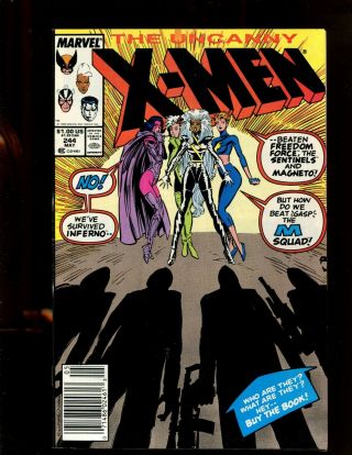 X - Men 244 (8.  0) Ladies Night 1st Jubilee 1989