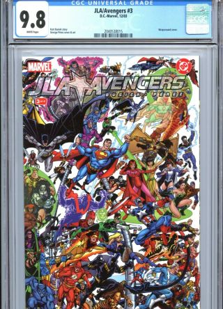 Jla / Avengers 3 Cgc 9.  8 White Pages Perez Cover & Art Dc - Marvel 2003