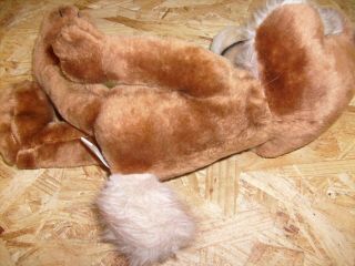 Vintage 1971 Wile E Coyote Plush Stuffed Animal Mighty Star 18 Inch w/ tag 4