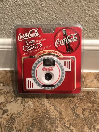 Coca - Cola Reusable 35mm Camera Nib 1999 Soft Drink Collector Film