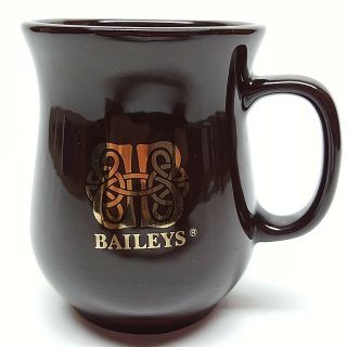Baileys Irish Cream Brown With Gold Celtic Knot Coffee Tea Hot Cocoa Mug Cup