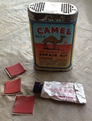 Vintage Camel Rubber Repair Kit No.  1 - A Cardboard Container