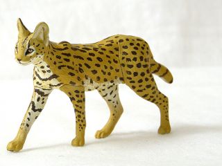 Kaiyodo Wild Rush I Wild Animal Mini Figure Serval Wild Cat Nip