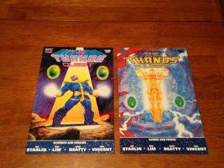 The Thanos Quest Vol.  1 Issue Book 1 One,  2 Two Marvel Set Avengers