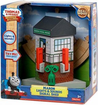 Fisher - Price Thomas & Friends Wooden Railway,  Maron Lights&Sounds Signal Shed 2