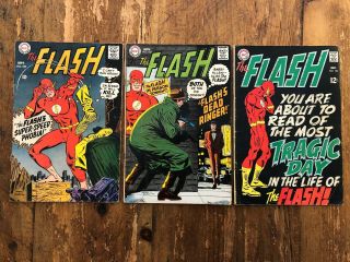 The Flash 197 198 199 200 201 202 203 Dc Comics 1970 Combine @