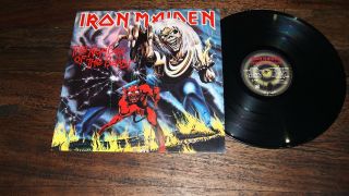 Iron Maiden The Number Of The Beast Vinyl Lp Record Us 1982 Press Ex/vg,  Oop