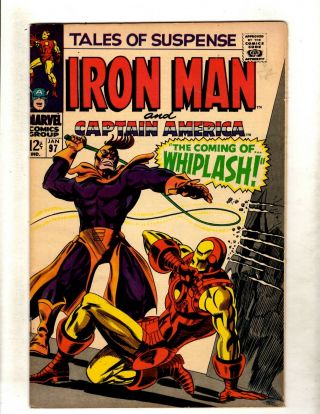 Tales Of Suspense 97 Vf/nm Marvel Comic Book Iron Man Captain America Fm3