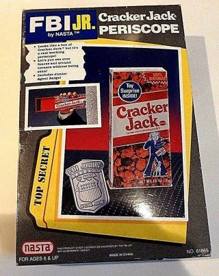 Vintage Nasta Fbi Jr.  Cracker Jack Periscope 1991 W/badge