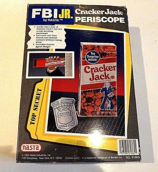 Vintage Nasta FBI Jr.  Cracker Jack Periscope 1991 W/badge 2