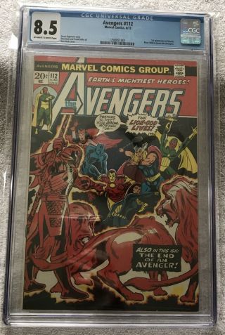 Avengers 112 Cgc 8.  5 1st Mantis Appearance Guardians Of The Galaxy 1973