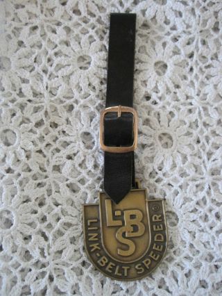 Link Belt Speeder Fob Brass Vintage