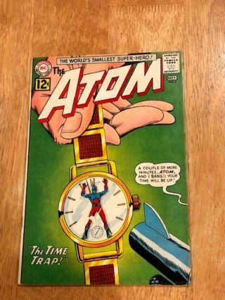 The Atom 3 (nov 1962 Dc) Origin & 1st Chronos 1st Time Pool Story Book