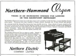 1938 Northern - Hammond Organ Ad