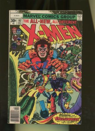X - Men 107 Vg 3.  5 1 Book Marvel Mutants Wolverine 1st Appearances 1977