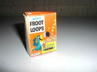 Vintage Froot Loops Dick Dastardly Vulture Squadron Offer Mini Cereal Box Tiny