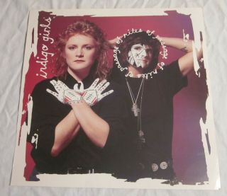 Indigo Girls 12 " X 12 " Two - Sided Album Flat Poster - - Rites Of Passage,  1992