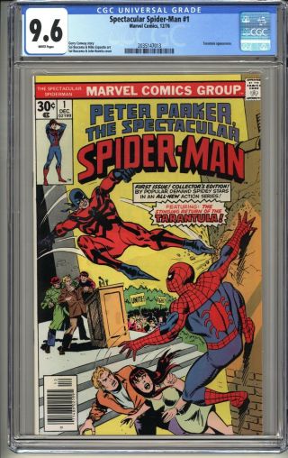 Spectacular Spider - Man 1 Cgc 9.  6 Wp Nm,  Marvel Comics 12/76 Romita Buscema