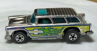 Hot Wheels 55 Alive Chevy Nomad 1/64 Chrome Vintage Diecast Loose Chevrolet