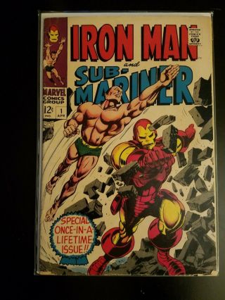 Marvel Iron Man And Sub - Mariner 1 (1968) Epic Key Low Grade