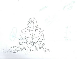 He - Man and the Masters of the Universe animation production cel of Adam 2