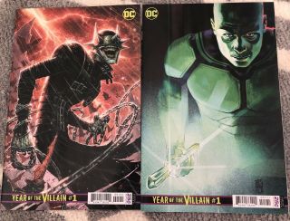 Dc Year Of The Villain 1 Batman Who Laughs Cheung 1:500,  Maleev Variant All Nm