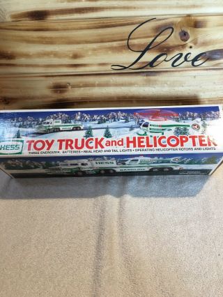 1995 Hess Truck And Helicopter