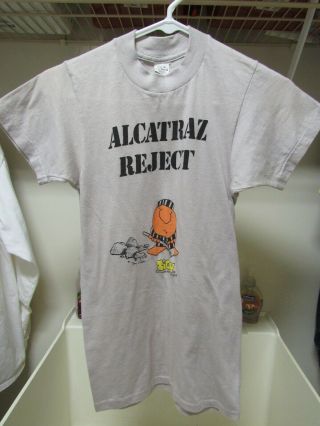 Ziggy Vintage T - Shirt " Alcatraz Reject " Size S 1978