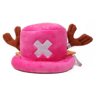 Anime One Piece Tony Chopper Cap Cosplay Plush Winter Hat Women Gifts Rose Red