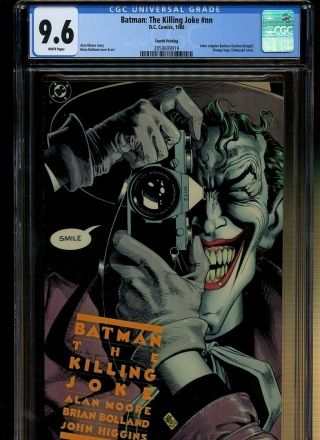 Batman: The Killing Joke Cgc 9.  6 4th Print | Dc 1988 | Joker Cripples Batgirl.