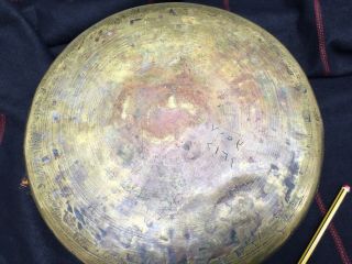 Antique Cairo Ware Pierced Planter Brass Copper Silver Islamic Hand Worked 4