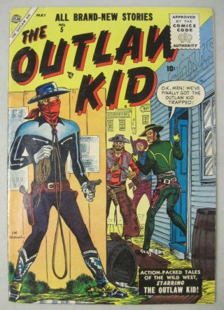 The Outlaw Kid 5 May 1955 Marvel Atlas Comics Joe Maneely Doug Wildey Romita