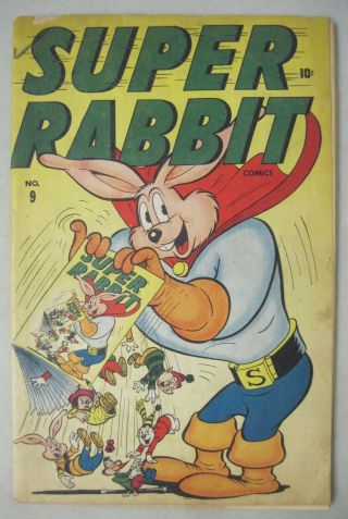 Rabbit 9 Winter 1946 - 47 Timely Marvel Comics Infinity Cover Stan Lee Edit