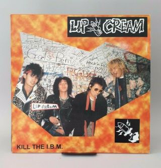 Lip Cream ‎– Kill The I.  B.  M.  Lp Orange Translucent Vinyl Near Nm Punk