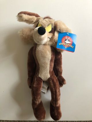 Looney Tunes 21 " Vintage Plymouth Wile E.  Coyote Plush Toy With Tags Rare