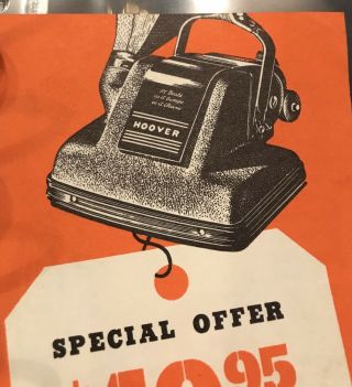 Hoover Model 115 Vacuum Cleaner,  1940’s,  Vintage Advertisement,  LAMSON’s,  2072 2