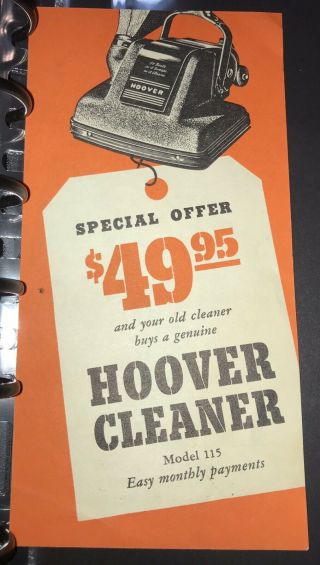 Hoover Model 115 Vacuum Cleaner,  1940’s,  Vintage Advertisement,  LAMSON’s,  2072 5