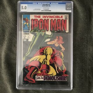 Iron Man 2 Cgc 5.  0 Rare Issue From Marvel’s Past
