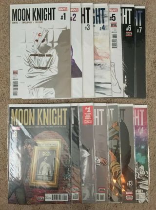 Moon Knight 1 - 14 Complete Nm Jeff Lemire