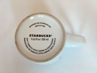 STARBUCKS White 9.  63 fl oz / 285 ml Coffee Mug Logo Classic Angle Cup Ceramic 4