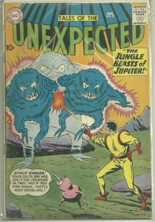 Tales Of The Unexpected 57 Dc (1961 Space Ranger) Silver Age Comic Book Fn/fn,