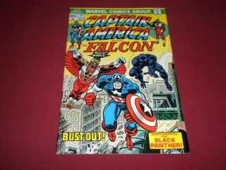 Captain America 171 Marvel 1974 Bronze Age 8.  5/vf,  Comic Black Panther
