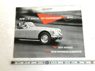 1958 Mg Series Mga Dealer Sales Brochure