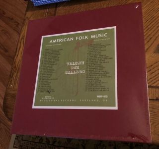 Harry Smith Anthology American Folk Music Volume One: Ballads Vinyl 2lp