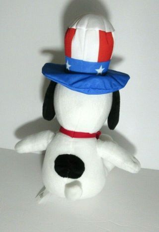 Peanuts Snoopy Plush Stuffed Animal July 4th Uncle Sam USA Hat Met Life 2