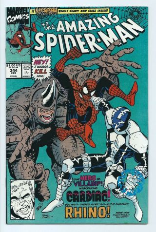 The Spider - Man 344 Marvel (1991) Comic Book