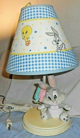 1999 Baby Looney Tunes Bugs Bunny Nursery Room Lamp