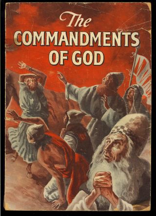 The Commandments Of God Nn Not In Guide Catechetical Guide Comic 1954 Gd -