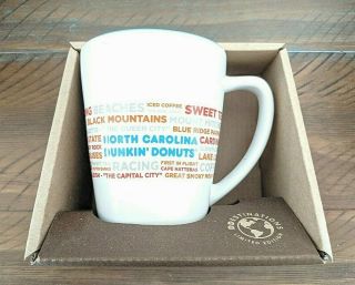 Dunkin Donuts Destination Mug - North Carolina Nc Landmarks Pre - Name Change